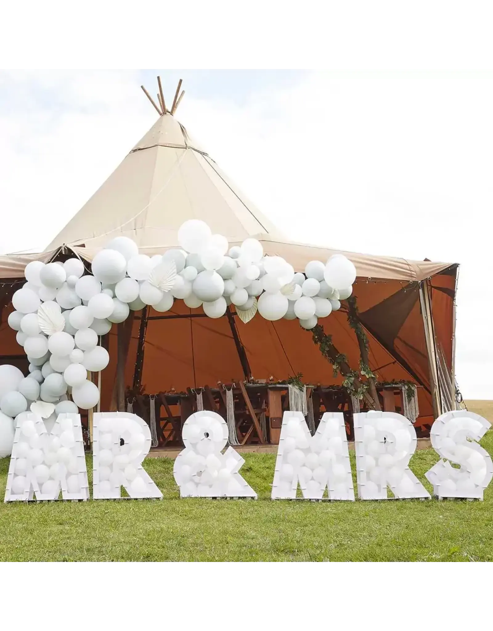 GingerRay ballonnen mozaiek MR & MRS