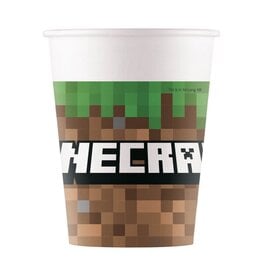 Minecraft bekers 250 ml 8 stuks