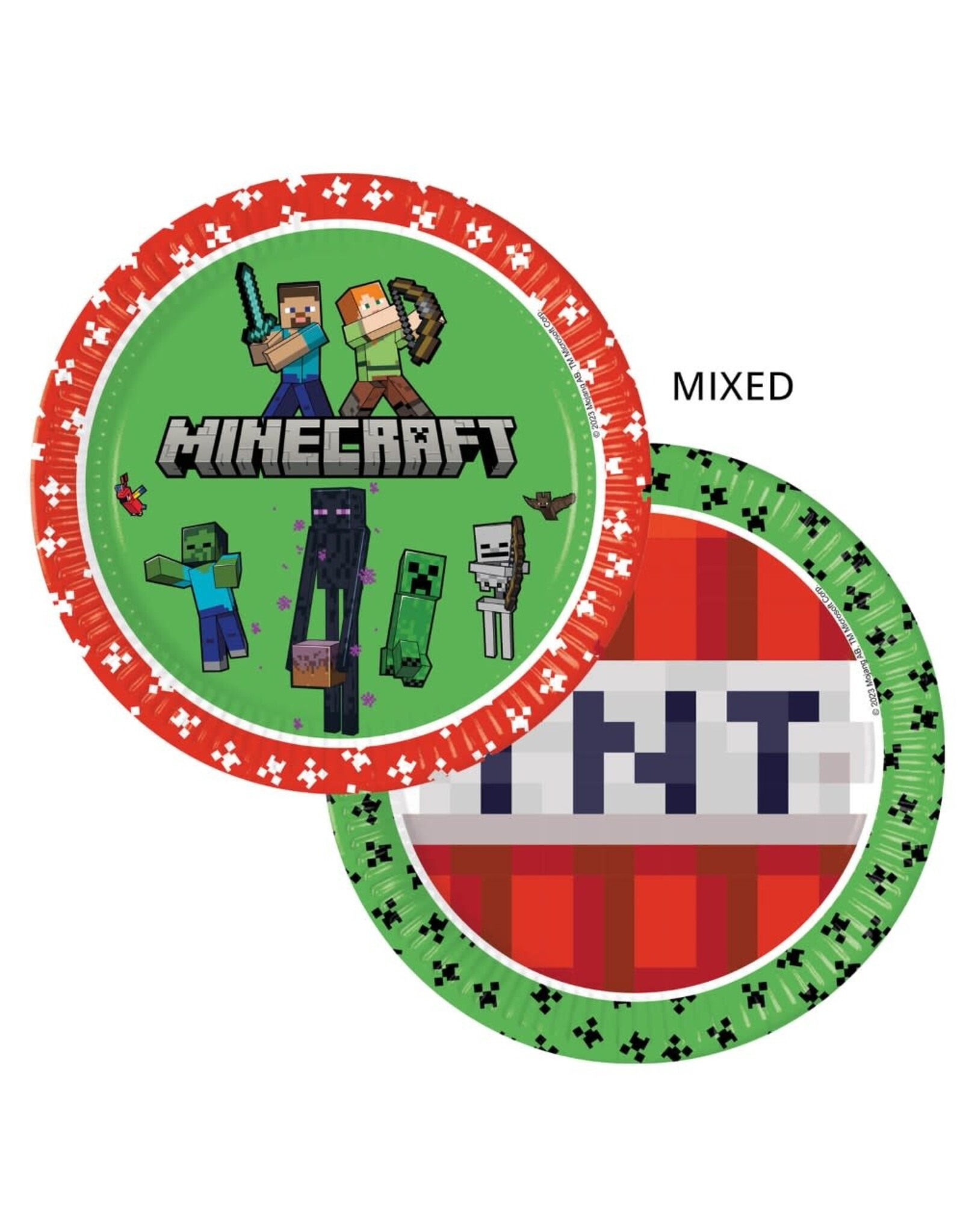 Minecraft borden 23 cm 8 stuks