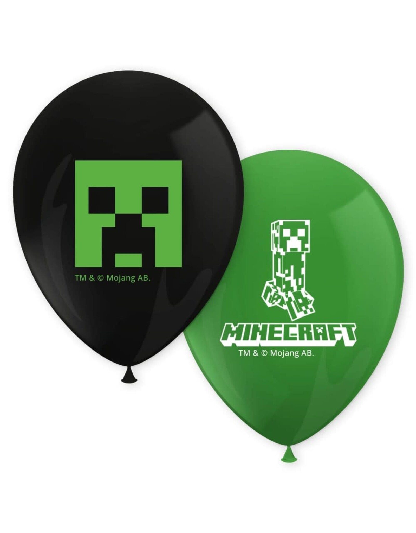 Minecraft latex ballonnen 8 stuks