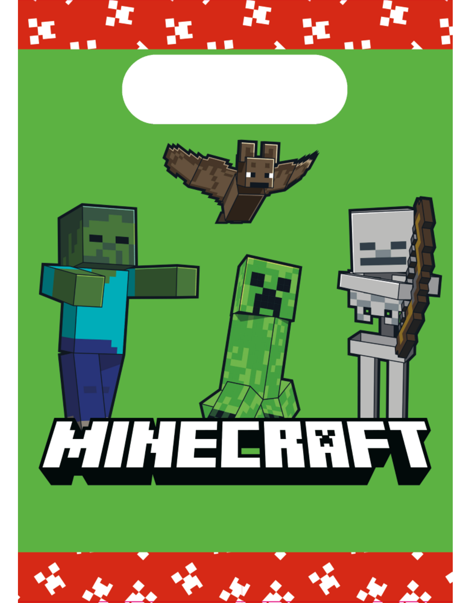 Minecraft uitdeelzakjes papier 4 stuks