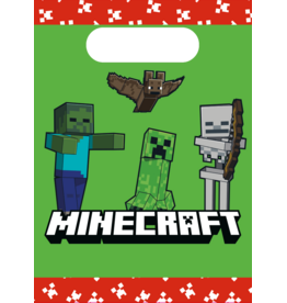 Minecraft uitdeelzakjes papier 4 stuks