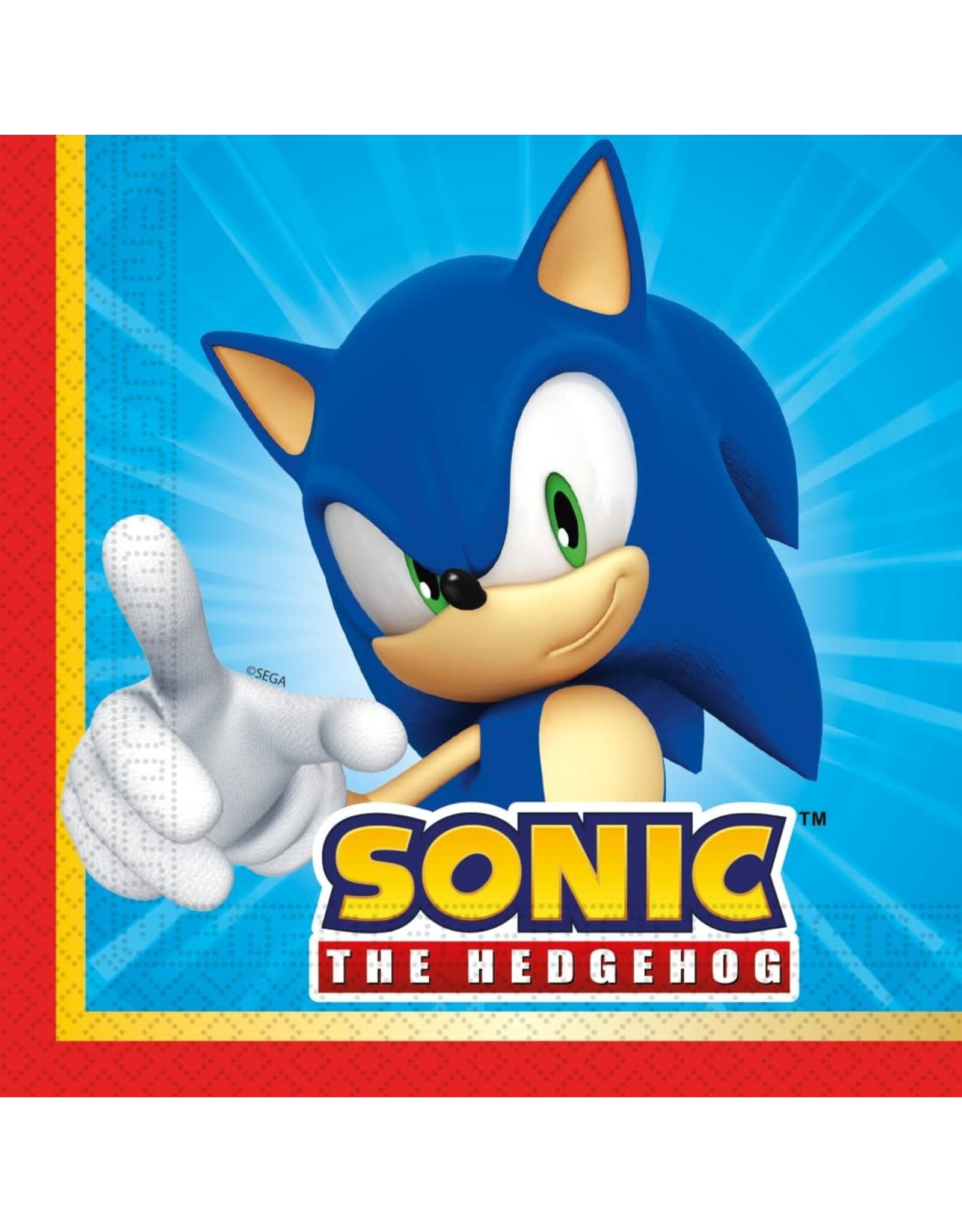 Sonic the Hedgehog servetten 33 x 33 cm 20 stuks