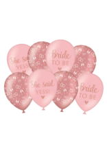 Bride to be latex ballonnen 30 cm 8 stuks