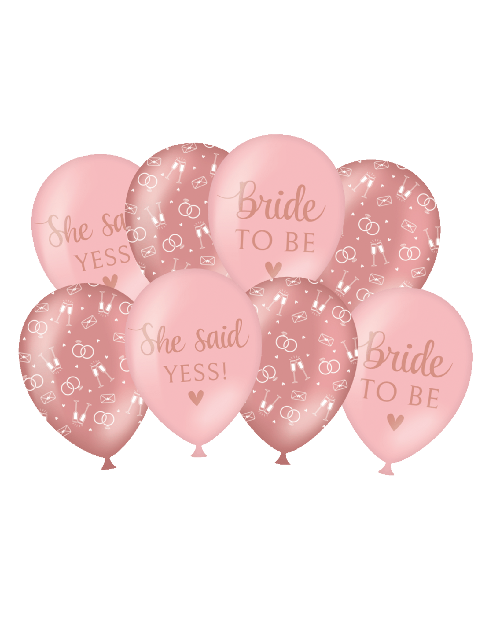 Bride to be latex ballonnen 30 cm 8 stuks
