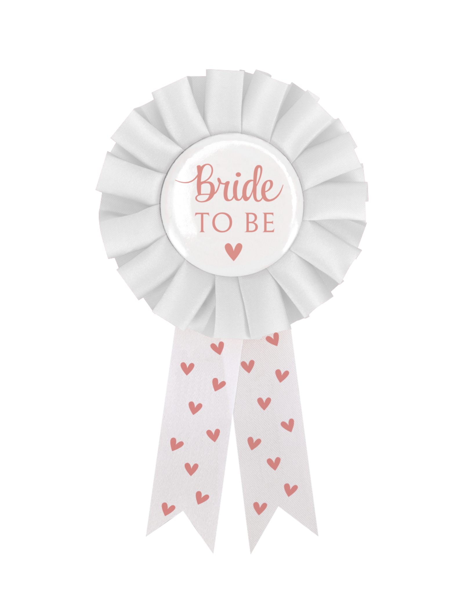 Party roset Bride to be wit/rosé goud