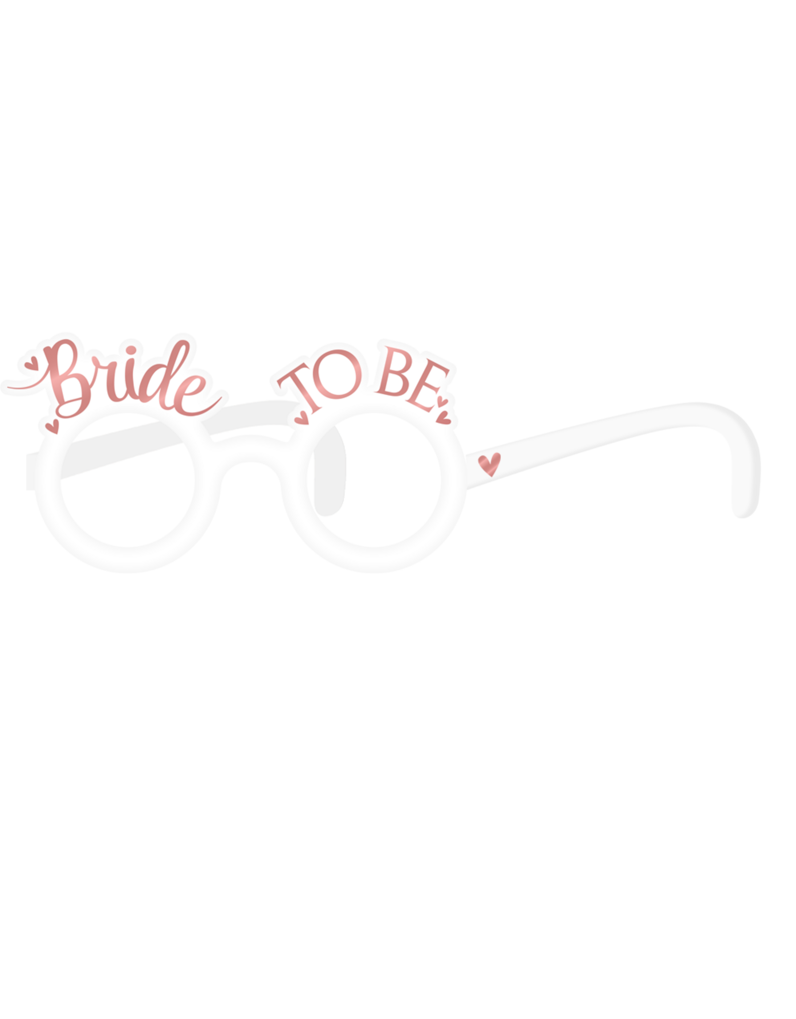 Bride to be/Team bride papieren brillen 8 stuks