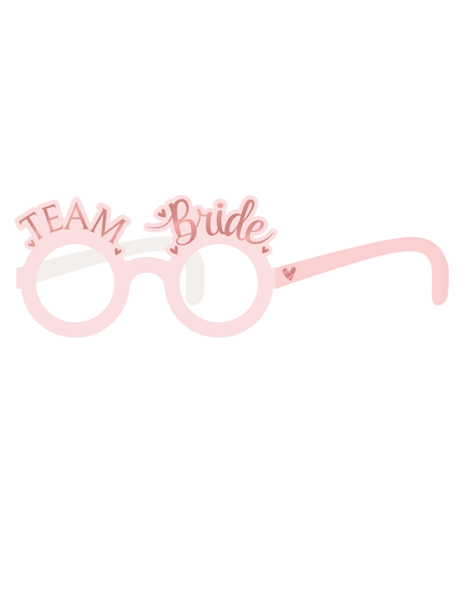 Bride to be/Team bride papieren brillen 8 stuks