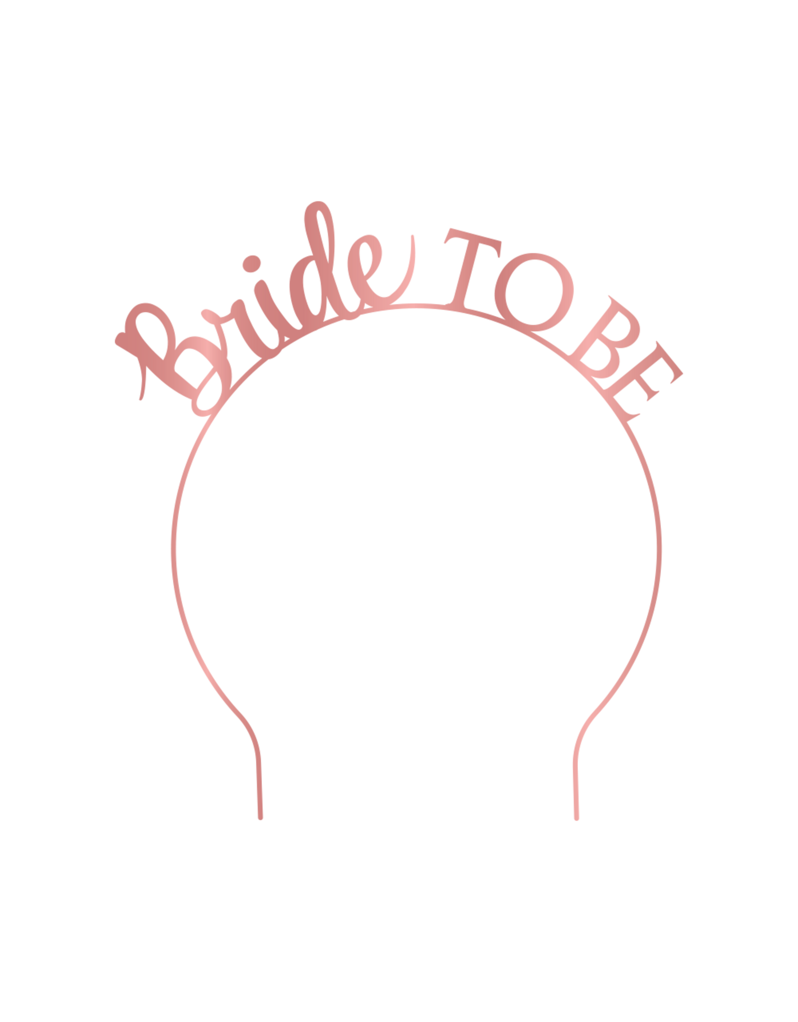 Tiara Bride to be rosé goud