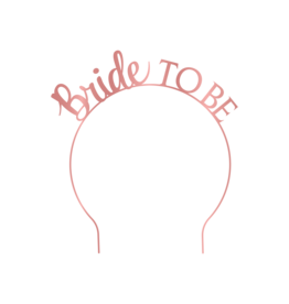 Tiara Bride to be rosé goud