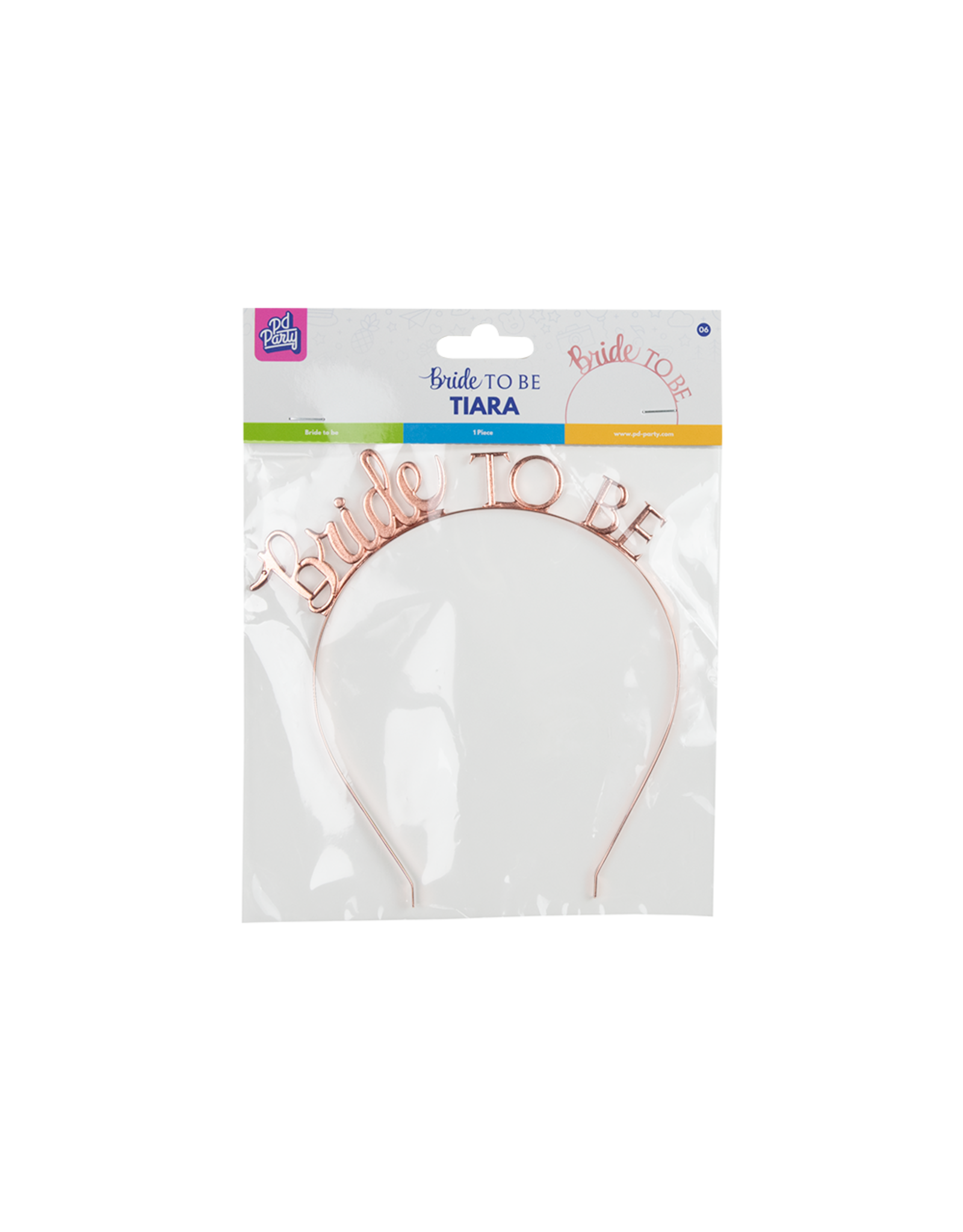 Tiara Bride to be rosé goud