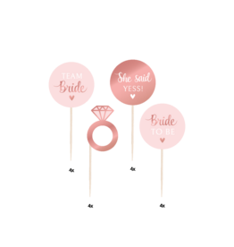 Bride to be cocktailprikkers 16 stuks