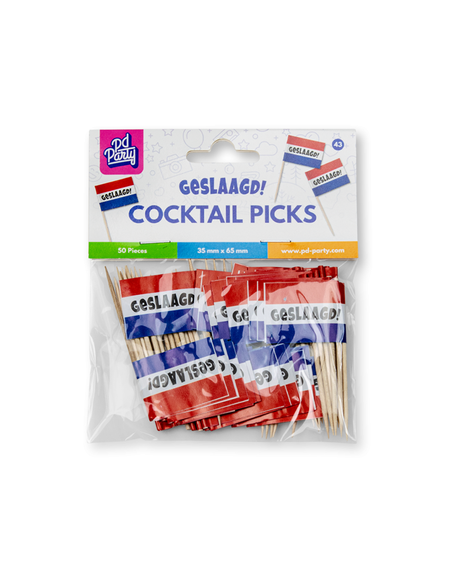 Cocktailprikkers geslaagd Nederland 50 stuks
