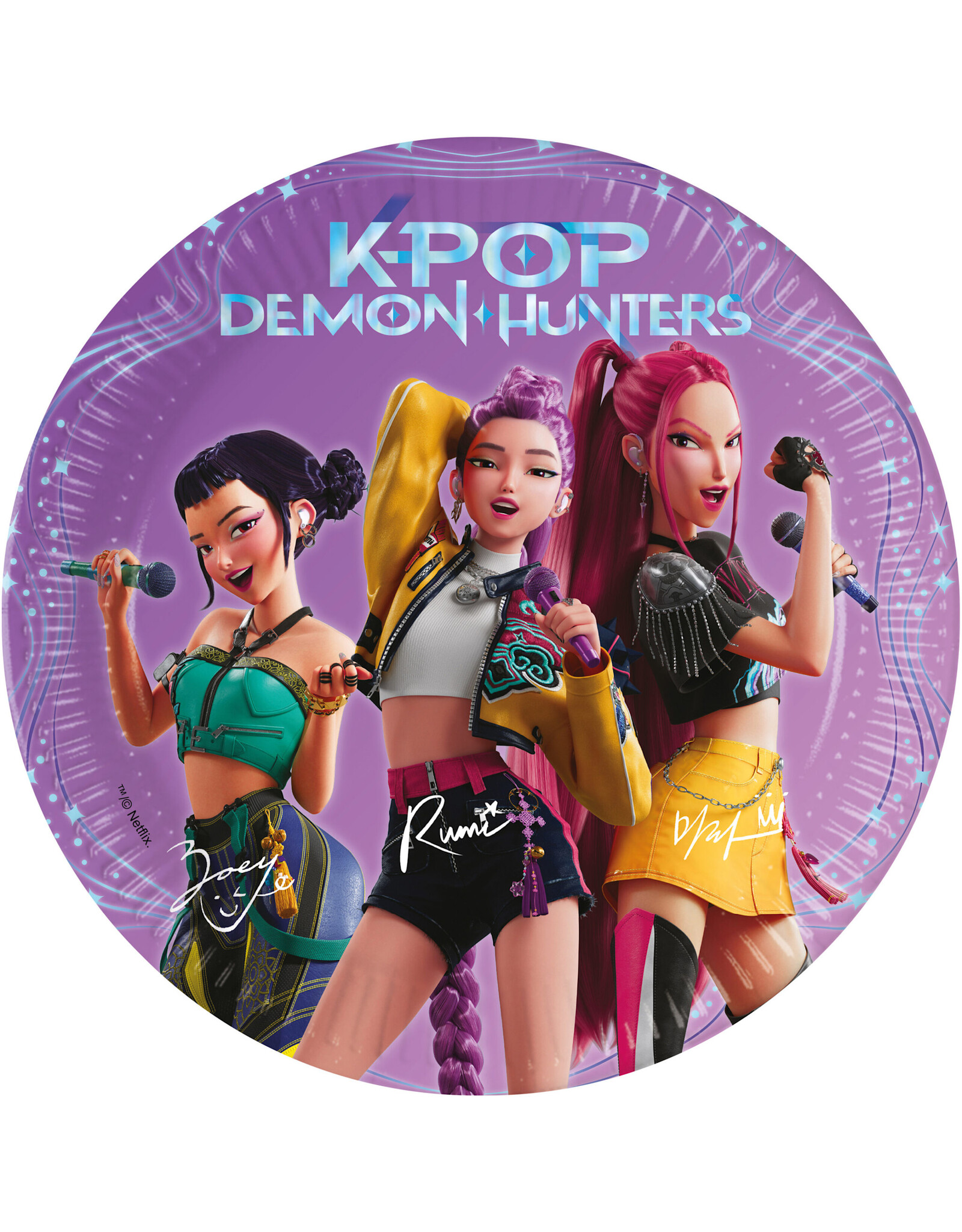 K-Pop demon hunters borden 20 cm 8 stuks