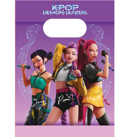 K-Pop demon hunters papieren uitdeelzakjes 4 stuks