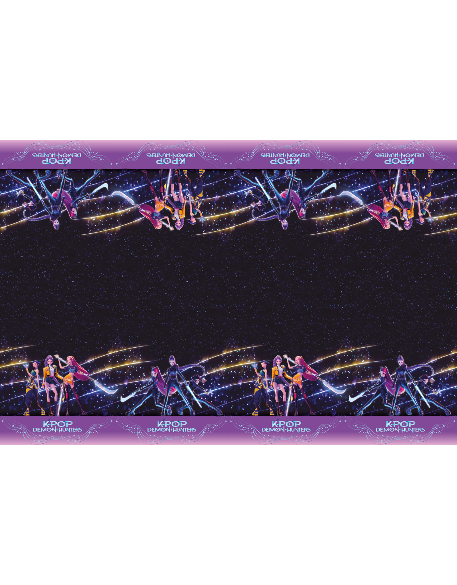 K-pop demon hunters plastic tafelkleed 120 x 180 cm