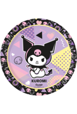 Kuromi borden 23 cm 8 stuks