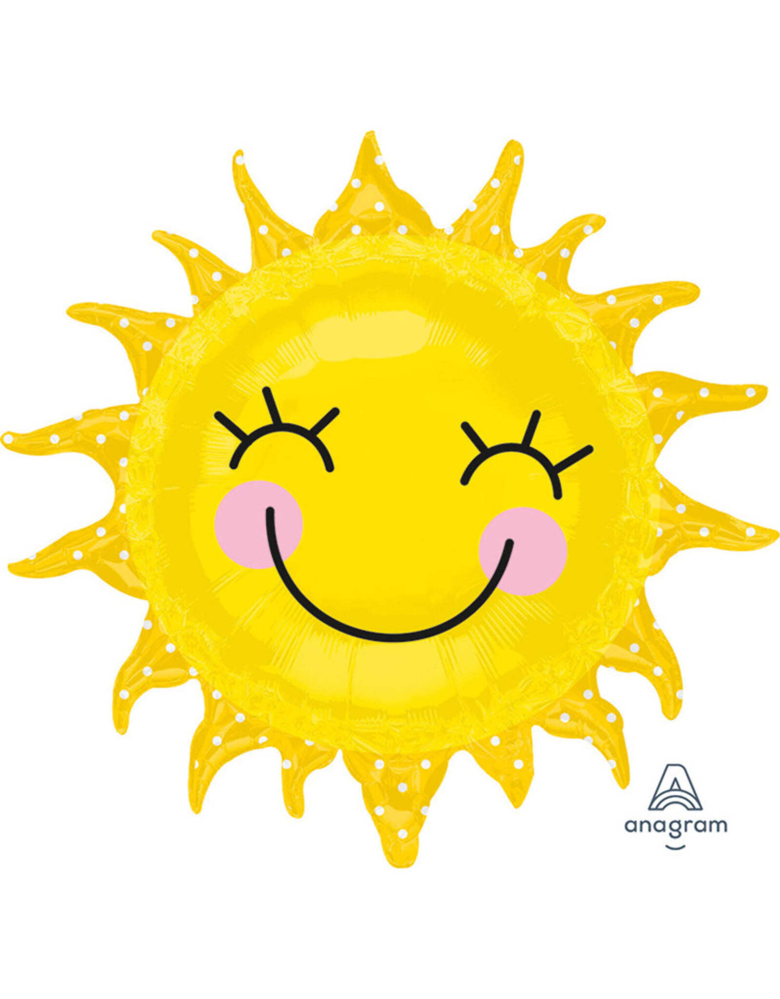 Folieballon supershape smiling zon 74 x 71 cm