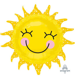 Folieballon supershape smiling zon 74 x 71 cm
