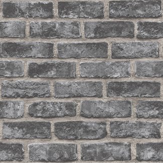 Dutch Wallcoverings Exposure baksteen zwart - EP2304