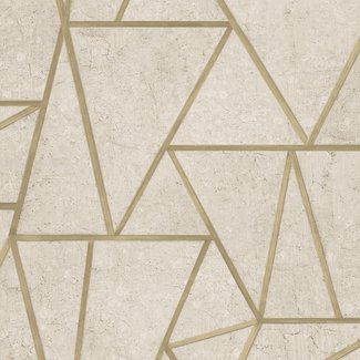 Dutch Wallcoverings Exposure grafisch beige/goud - EP3702