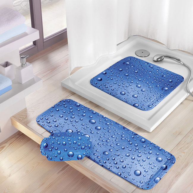 Kleine Wolke Neksteun Bubble blauw 32x22cm