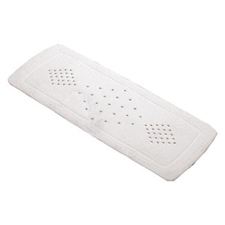 Kleine Wolke Antislip badmat Joy wit 36x72cm