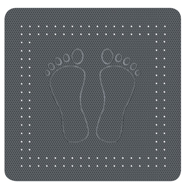 Kleine Wolke Douchemat Foot grijs 55x55cm