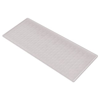 Kleine Wolke Antislip badmat Ruby zilvergrijs 35x75cm