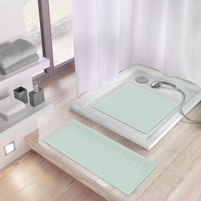 Kleine Wolke Antislip douchemat Ruby opaal 53x53cm