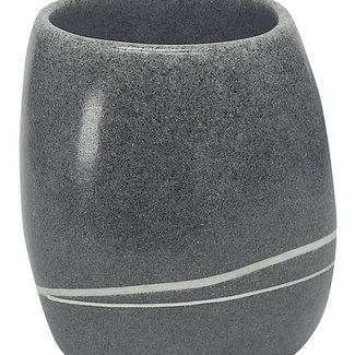 Kleine Wolke Tandenborstelbeker Stones donkergrijs
