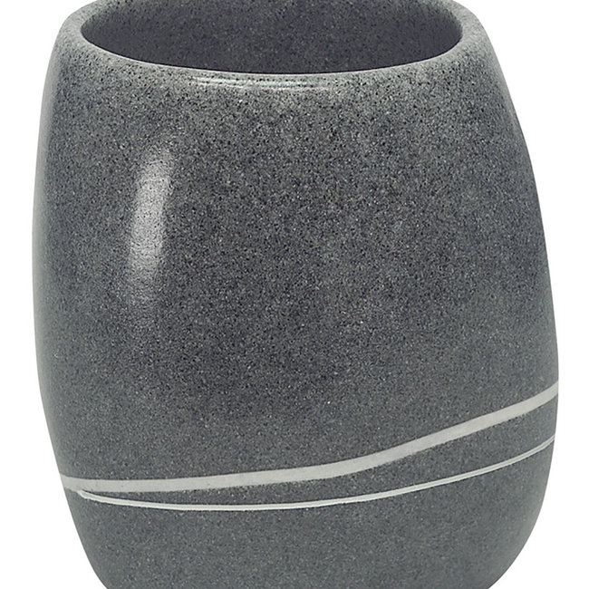 Kleine Wolke Tandenborstelbeker Stones donkergrijs
