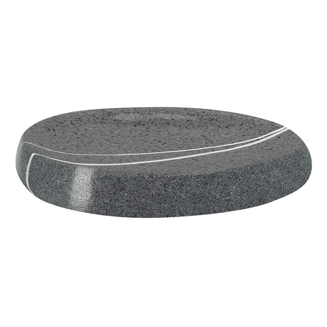 Kleine Wolke Zeepschaal Stones donkergrijs
