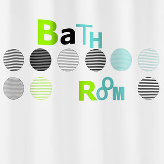 Kleine Wolke Douchegordijn Bathroom munt 180x200cm