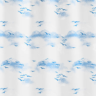 Kleine Wolke Douchegordijn Sky blauw 180x200cm