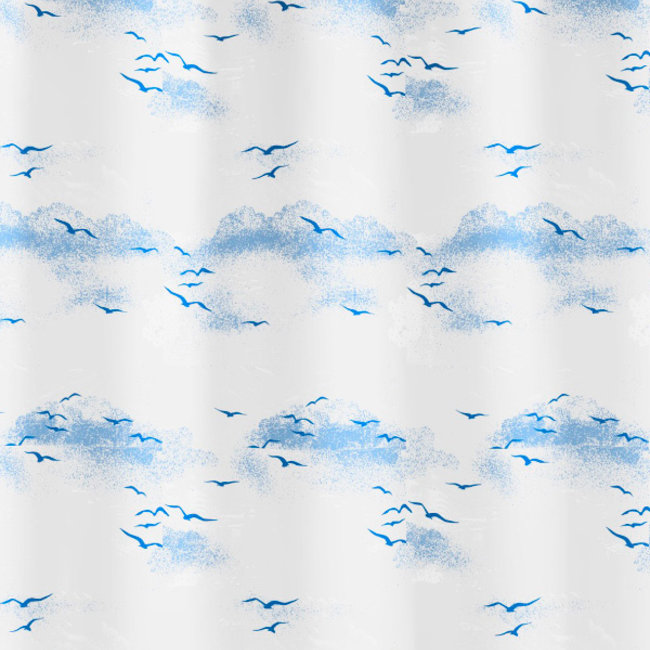Kleine Wolke Douchegordijn Sky blauw 180x200cm