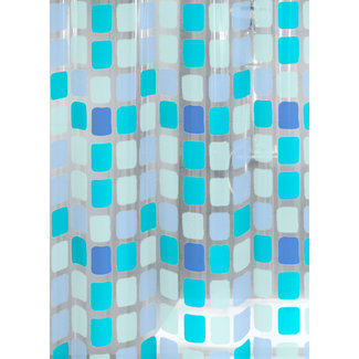 Kleine Wolke Douchegordijn Sonny blauw 180x200cm