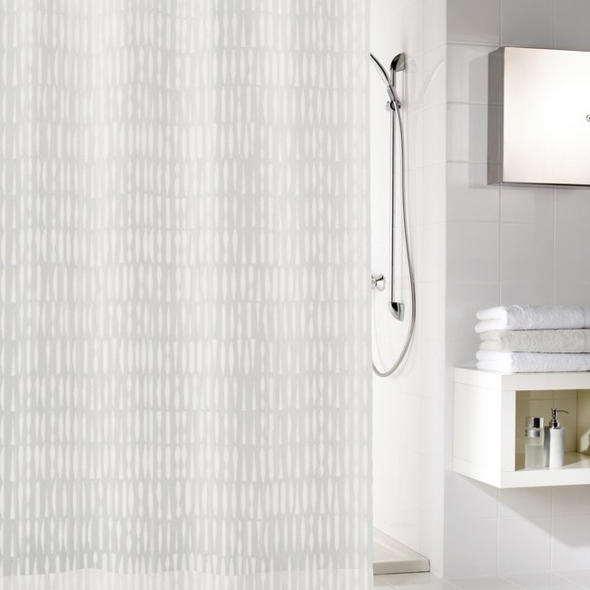 Kleine Wolke Douchegordijn Zora wit 180x200cm