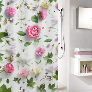 Kleine Wolke Douchegordijn Rosalie multicolor 180x200cm