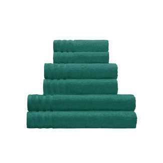 Kleine Wolke Badhanddoek Royal groen 50x100cm