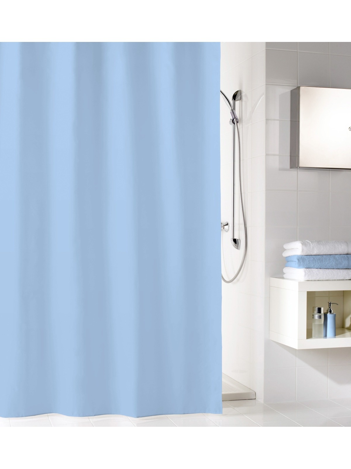 Kleine Wolke douchegordijn Kito lichtblauw HSDW.NL!