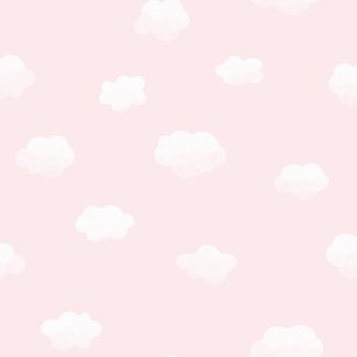 Dutch Wallcoverings Over The Rainbow- Cloudy Sky Pink - 90992