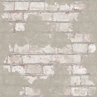 Dutch Wallcoverings Vliesbehang - Reflets baksteen/beton beige - L776-07