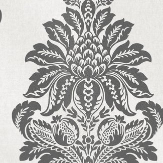 Dutch Wallcoverings Insignia Damask grijs/zwart - 24441