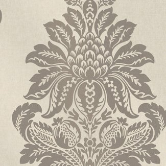 Dutch Wallcoverings Vliesbehang - Insignia Damask beige/bruin - 24443