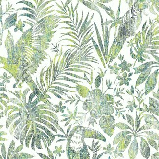 Dutch Wallcoverings Escapade toekan/papegaai groen - L685-04