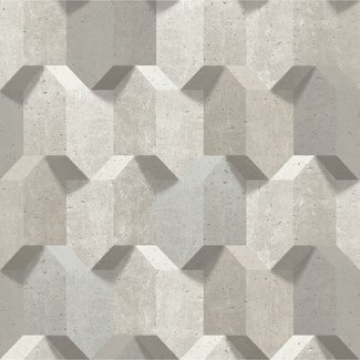 Dutch Wallcoverings Vliesbehang - Reflets 3D dessin beige - L779-07