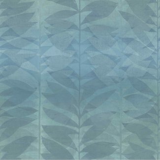 Dutch Wallcoverings Vliesbehang - Botanical bladeren petrol - BA2107