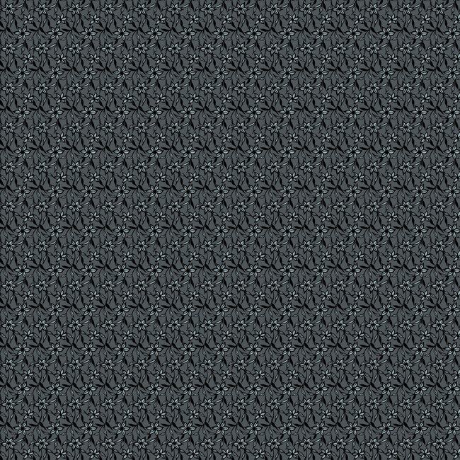 Dutch Wallcoverings Vlies bloem zwart/zilver - vliesbehang - 10mx53cm - 7339-7