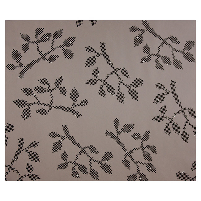 Dutch Wallcoverings Vliesbehang tak/puntje grijs/zwart - vliesbehang - 10mx53cm - 7225-0